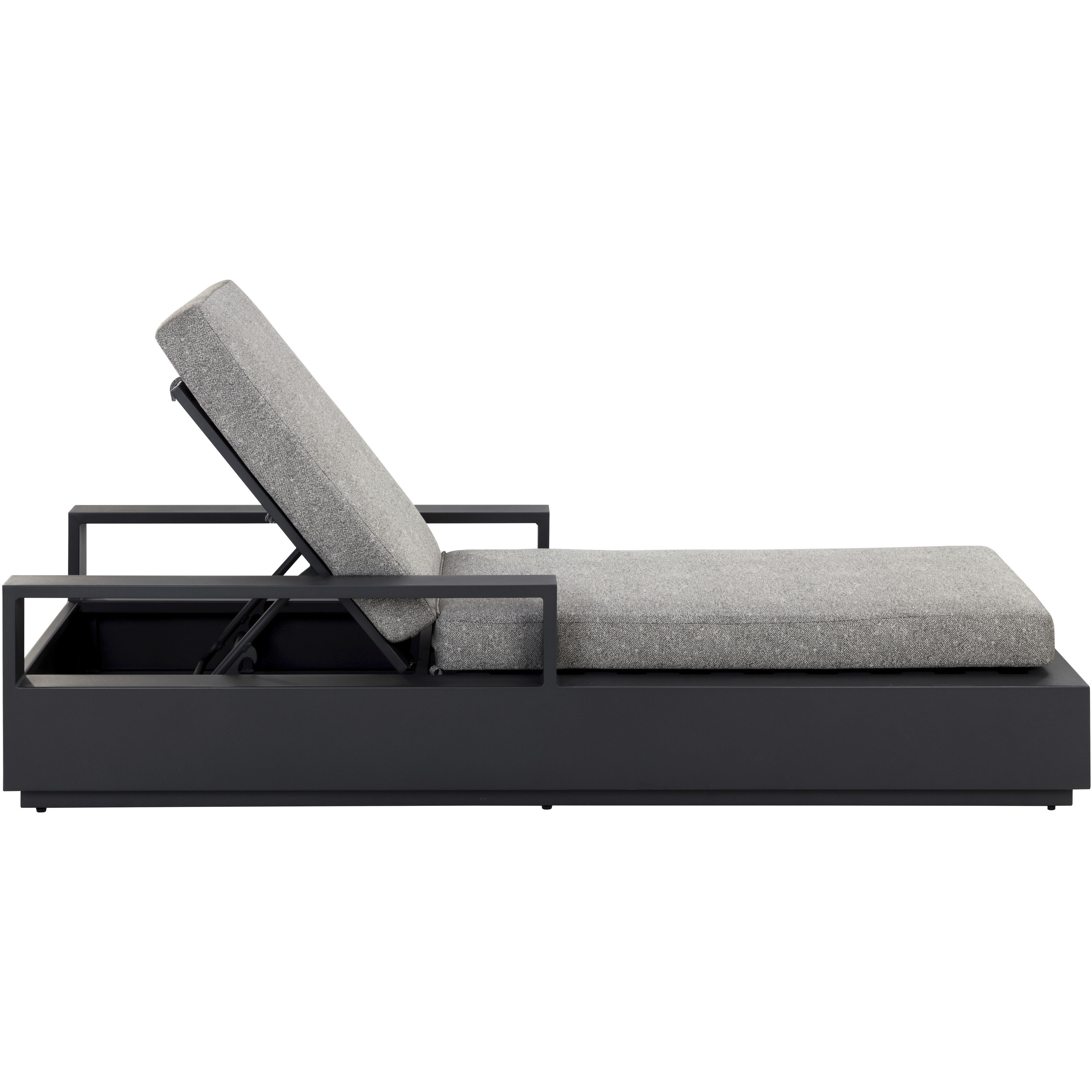 Tavira Charcoal / Lanikai Salt And Pepper Outdoor Lounger
